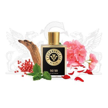 Schwarzlose 20-20 Unisex Fragrance with Rose, Patchouli, Amber Wood, and Pink Pepper Eau de Parfum (EDP) Mixte 50ml - Maison des fragrances