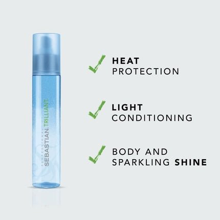 Sebastian Professional Trilliant Shine & Heat Protection Spray 150ml. - Maison des fragrances