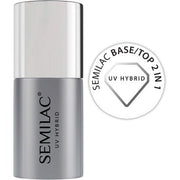 Semilac Base/Top 2in1 Base and Top Coat for Hybrid Nail Polish 7ml UV LED Innovative Formula Protects Nails - Maison des fragrances