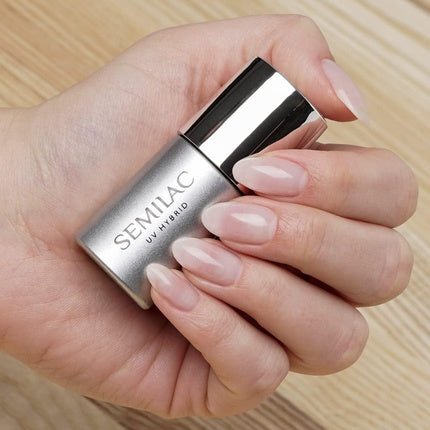 Semilac Base/Top 2in1 Base and Top Coat for Hybrid Nail Polish 7ml UV LED Innovative Formula Protects Nails - Maison des fragrances