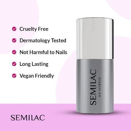 Semilac Strong Mineral Base Coat for UV Gel Nail Polish 7ml - Maison des fragrances