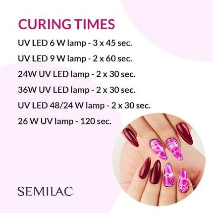Semilac Strong Mineral Base Coat for UV Gel Nail Polish 7ml - Maison des fragrances