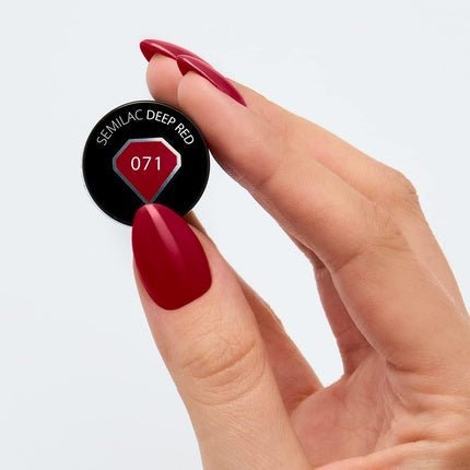 Semilac UV Nail Polish Deep Red 071 7ml - Maison des fragrances