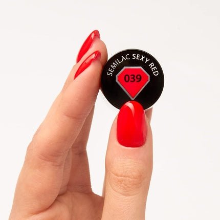 Semilac UV Nail Polish Sexy Red 039 7ml - Maison des fragrances