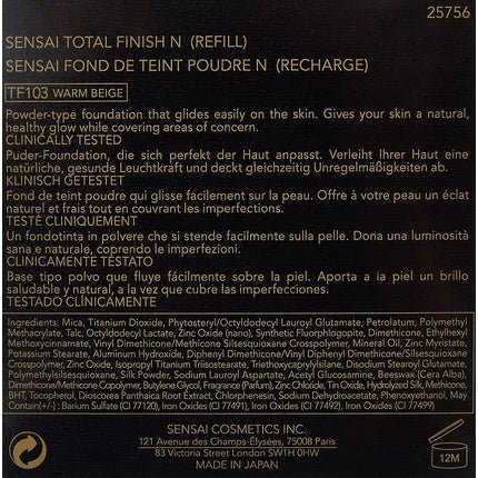 Sensai Total Fin TF 103 Warm Beige - Maison des fragrances