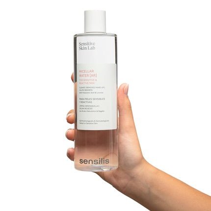 Sensilis Micellar Water Removes Makeup and Soothes Redness Sensitive Skin Hyaluronic Acid Licorice Extract Cleanses Clarifies Hydrates Ocean Respect Double Pack 400ml + 400ml - Maison des fragrances
