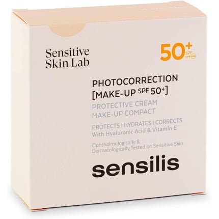 Sensilis Photocorrection Makeup SPF 50+ Compact Makeup with Sun Protection 10g Clay 01 Natural - Maison des fragrances