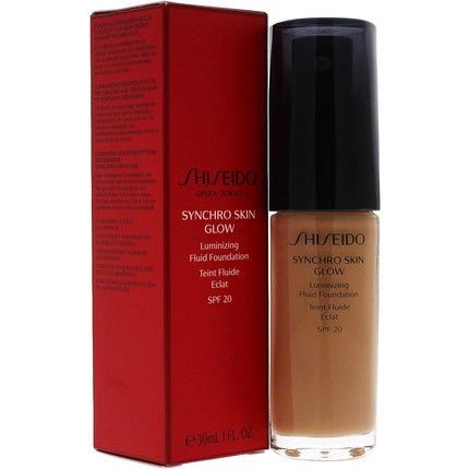 Shiseido Synchro Skin Glow Luminizing Fluid Foundation Golden5 30ml - Maison des fragrances