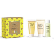 Shiseido Waso Quick Gentle Cleanser 30ml + Soft Cushy Polisher 30ml + Quick Matte Moisturizer 30ml Set - Maison des fragrances