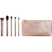 Sigma Beauty Iconic Rose Gold Brush Set 5 Makeup Brushes and Makeup Bag - Travel Size - Maison des fragrances