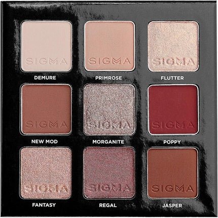 Sigma Beauty On - the - Go Rosy Eyeshadow Palette 9 Shades - Clean Vegan Eye Makeup - Maison des fragrances