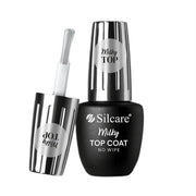 Silcare Top Coat Milky No Wipe Hybrid Nail Polish Top Coat 9ml - Maison des fragrances