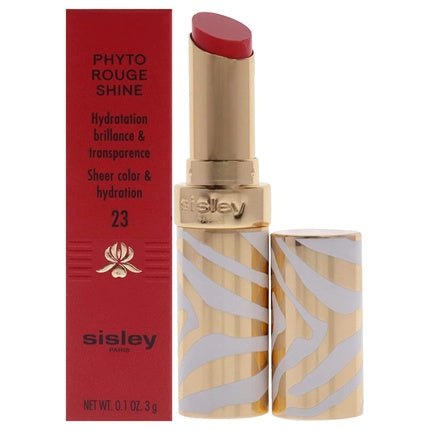 Sisley Paris Phyto - Rouge Shine 23 Sheer Flamingo Hydrating Shine Lipstick - Maison des fragrances