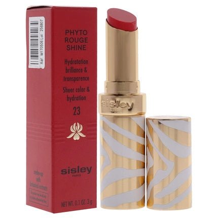 Sisley Paris Phyto - Rouge Shine 23 Sheer Flamingo Hydrating Shine Lipstick - Maison des fragrances