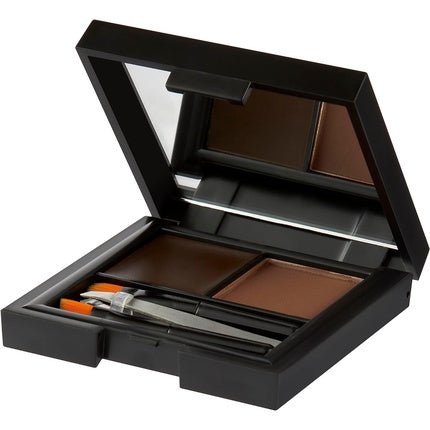 Sleek MakeUP Brow Kit with Tweezers and 2 Brushes Define and Sculpt Brow with a Travel Size Kit Extra Dark - Maison des fragrances