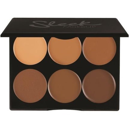 Sleek MakeUP Cream Contour Kit 6 Blendable Colors for Smooth and Long Lasting Contour Dark - Maison des fragrances