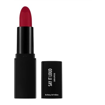 Sleek MakeUP Say it Loud Satin Lipstick Mo Money, Mo Problems Dark Red 1.16g - Maison des fragrances