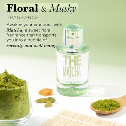 Solinotes Matcha Tea Perfume - | Delicate Floral Eau de Parfum (EDP) Femme - Maison des fragrances