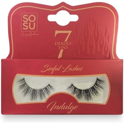 SOSU 7 Deadly Sins Strip Lashes Indulge Lengthened Strands with Natural Look - Maison des fragrances