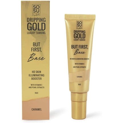 SoSu By SJ Dripping Gold But First Base Caramel HD Skin Illuminating Booster - Maison des fragrances