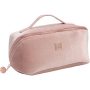 SOSU Cosmetics Luxury Velvet Vanity Bag - Nude, Large Size - Maison des fragrances
