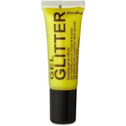 Sparkling Yellow Glitter Gel for Face and Body with Fine Nib Applicator - Maison des fragrances