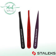 Staleks Expert TE - 11 Eyebrow Tweezers - Various Shapes and Colors - Maison des fragrances