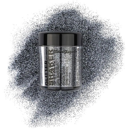 Stargazer Steel Grey Glitter Shaker for Eyes, Lips, Face, Body, Hair and Nails - Maison des fragrances