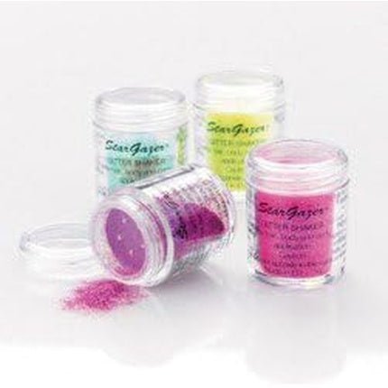 Stargazer UV Glitter Shaker Yellow Cosmetic Glitter Powder for Eyes Lips Face Body Hair and Nails - Maison des fragrances
