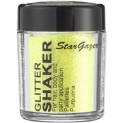 Stargazer UV Glitter Shaker Yellow Cosmetic Glitter Powder for Eyes Lips Face Body Hair and Nails - Maison des fragrances
