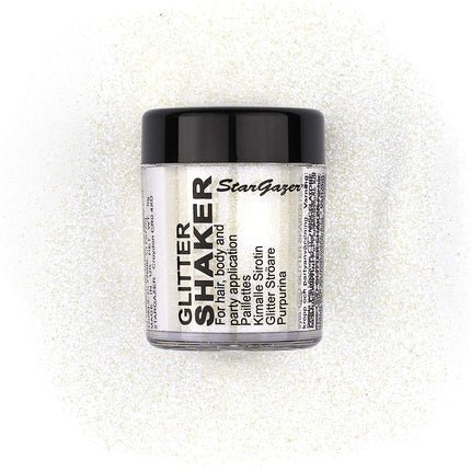 Stargazer White Glitter Shaker for Eyes, Lips, Face, Body, Hair and Nails - Maison des fragrances