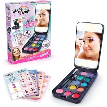 Style 4 Ever OFG 260 Compact Makeup Case with LED Mirror 8 Eyeshadows 3 Lip Glosses Multicoloured - Maison des fragrances