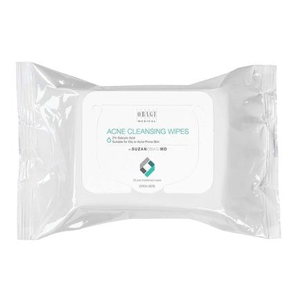 SUZANOBAGIMD On the Go Cleansing Wipes for Oily or Acne Prone Skin 25 Count - Maison des fragrances