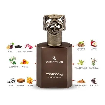Swiss Arabian Tobacco 01 Unisex Fragrance Parfum (Parfum) Mixte 50ml - Maison des fragrances