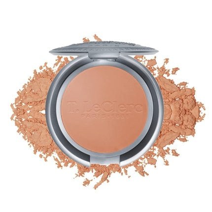 T. Leclerc Compact Pressed Powder Super - Blendable Face Makeup Longwear Portable Matte Finish for Radiant Natural Medium to Full Coverage Airbrushing Mineral Based For Pores & Imperfections No. 08 Cannelle - Maison des fragrances