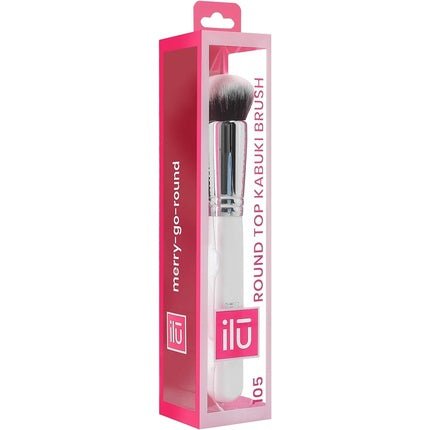 T4B 100 Series ILU Kabuki Flat Brush for Face Makeup White 105 - Maison des fragrances