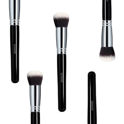 T4B LUSSONI 100 Series Professional Makeup Brushes for Foundation and Concealer - Round, Flat, Angled, Tapered, and Kabuki (PRO 106 Kabuki Brush with Rounded Top) - Maison des fragrances
