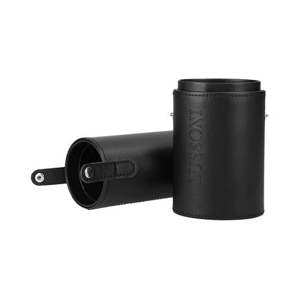 T4B LUSSONI Makeup Brush Holder and Case Eco - Friendly Leather Black - Maison des fragrances