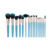 T4B MIMO 18 Piece Makeup Brush Set Blue - Maison des fragrances