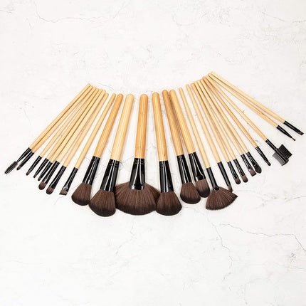 T4B MIMO 24 Piece Complete Professional Makeup Brush Set with Portable Case - Maison des fragrances