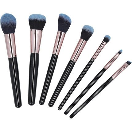 T4B MIMO 7 - Piece Makeup Brush Set with Case Black - Maison des fragrances