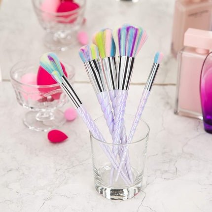 T4B MIMO 8 Piece Professional Makeup Brush Set for Foundation, Contouring, Blush, Bronzer, Powder, Eyeshadow - Unicorn Handles - Maison des fragrances