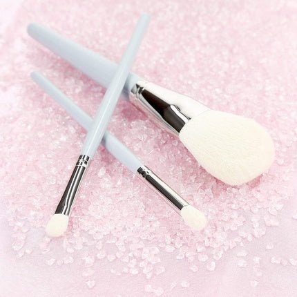 T4B MIMO Bamboo Makeup Brush Set with Travel Size and Travel Bag Blue 6 Pieces - Maison des fragrances