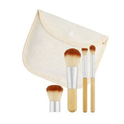 T4B MIMO Bamboo Makeup Brush Set with Travel Size and Travel Bag - Pack of 4 - Maison des fragrances