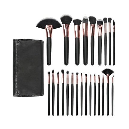 T4B MIMO Set of 24 Makeup Brushes with Case - Black - Maison des fragrances