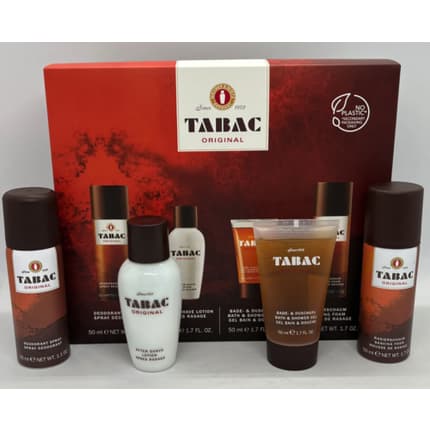 Tabac Quattro Set Deodorant Aftershave Shower Gel Shaving Foam 50ml Unisexe - Maison des fragrances