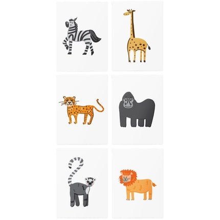 TATTonMe AR Set African Animals temporary tattoo for children - 6 pieces, suitable for ages 3 and above - Maison des fragrances