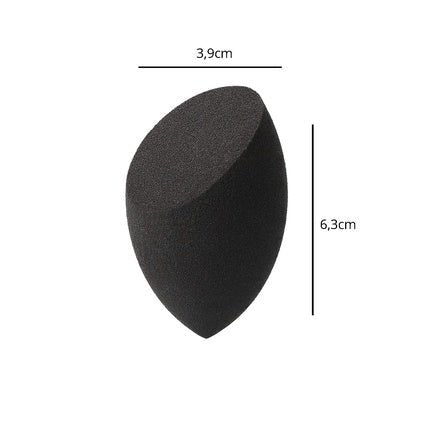 TB Tools for Beauty T4B Kashoki Olive Cut Makeup Sponge for Foundation and Concealer - Plastic and Latex - Free, Washable and Durable - Black, 20 Pack - Maison des fragrances