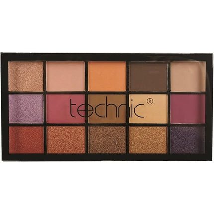 Technic Eyeshadow Palette 15 Pressed Pigment Persian Violet Shimmer Matte Eyes - Maison des fragrances