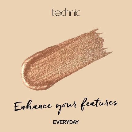 Technic Highlighter Wand Illuminating Gold Liquid Highlighter with Doe Foot Applicator Shade Beam Me Up 9ml - Maison des fragrances